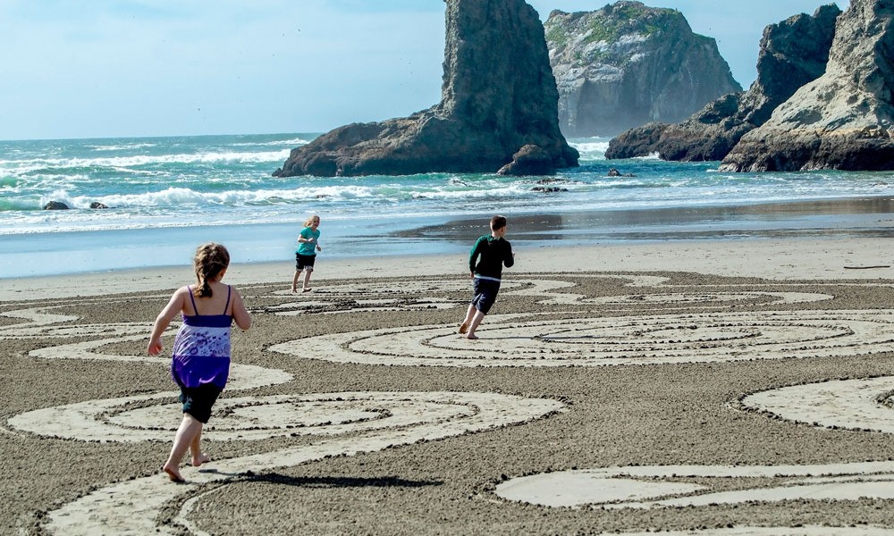 Image result for labyrinths on the beach bandon