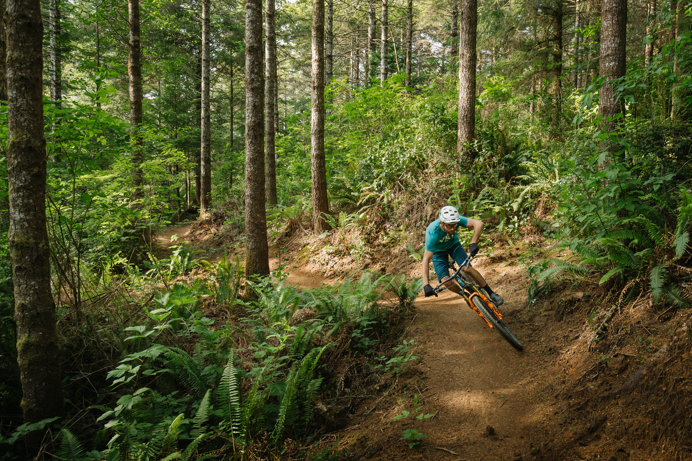 Ride through the forest at Whiskey Run Mountain Bike Trails