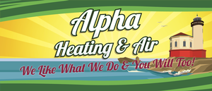 Alpha Heating and Air logo - light house-01